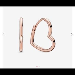💗 Asymmetrical Heart Hoop Earrings💗